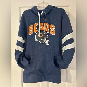 NFL Chicago Bears Blue Hoodie with Orange and White Accents XL.